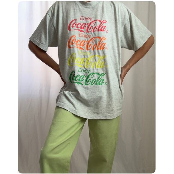 Vintage Rainbow Coca Cola Tshirt - Picture 1 of 5